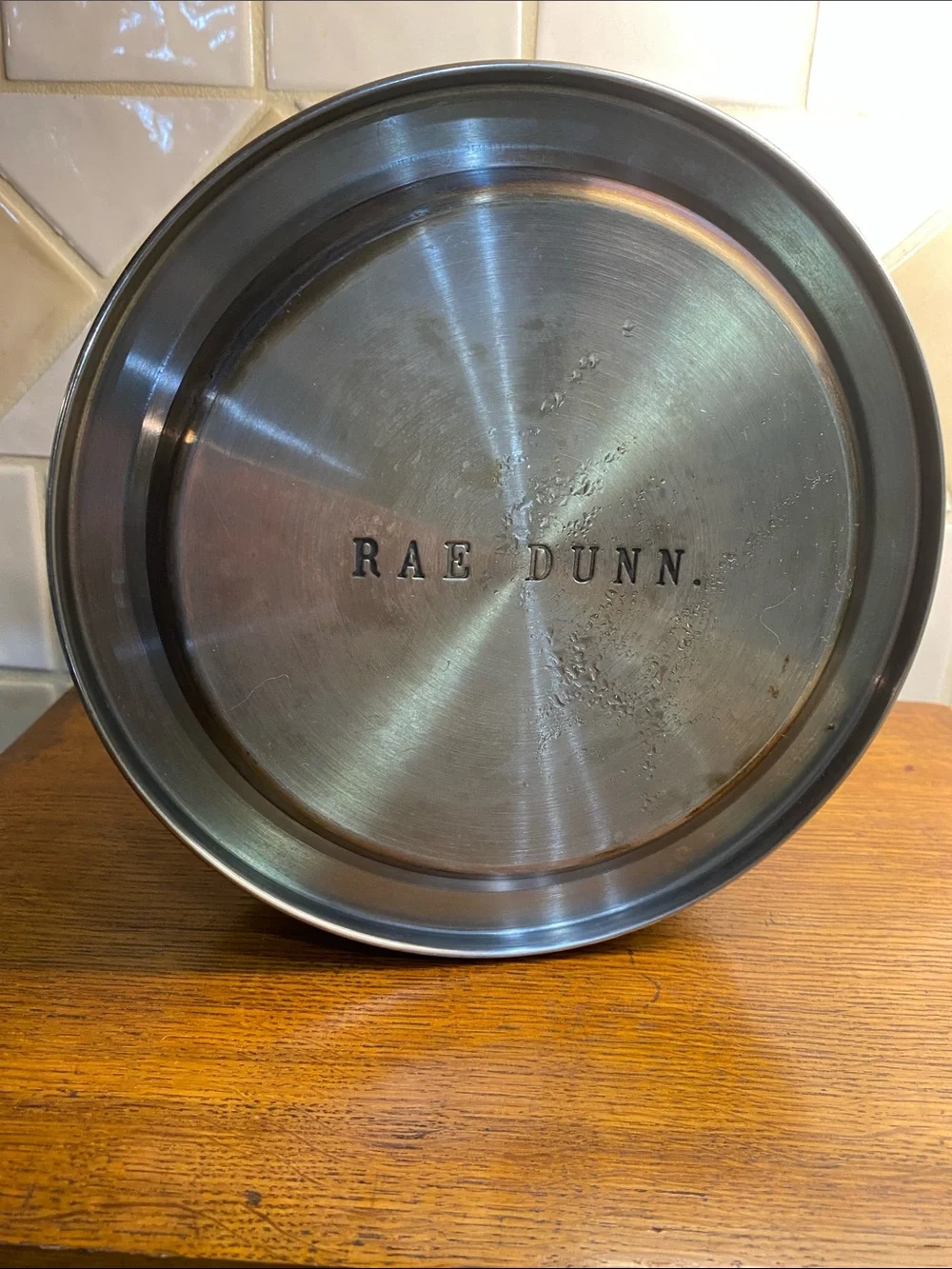 Rae Dunn Tea Water Stove Top Whistling Kettle Black - Picture 4 of 9